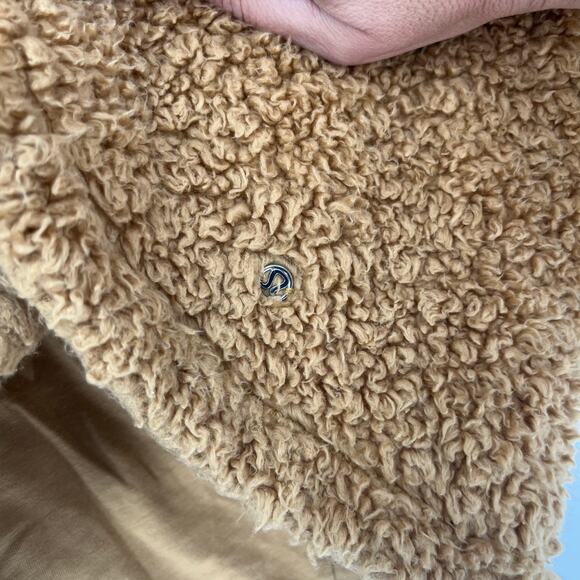 Lululemon Warm Restore Sherpa Pullover Gold Buff Mock neck Women's Size XS/Small - Picture 6 of 10